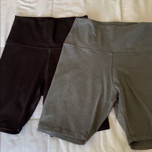 Aerie biker shorts (both)
